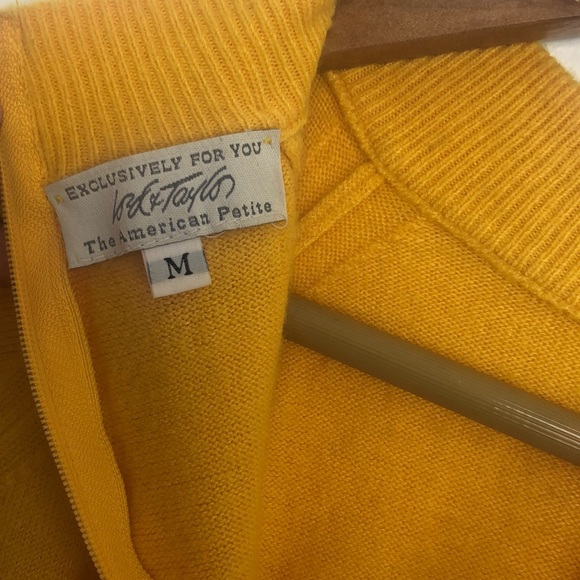 Lord & Taylor the American petite yellow sweater - Picture 3 of 3